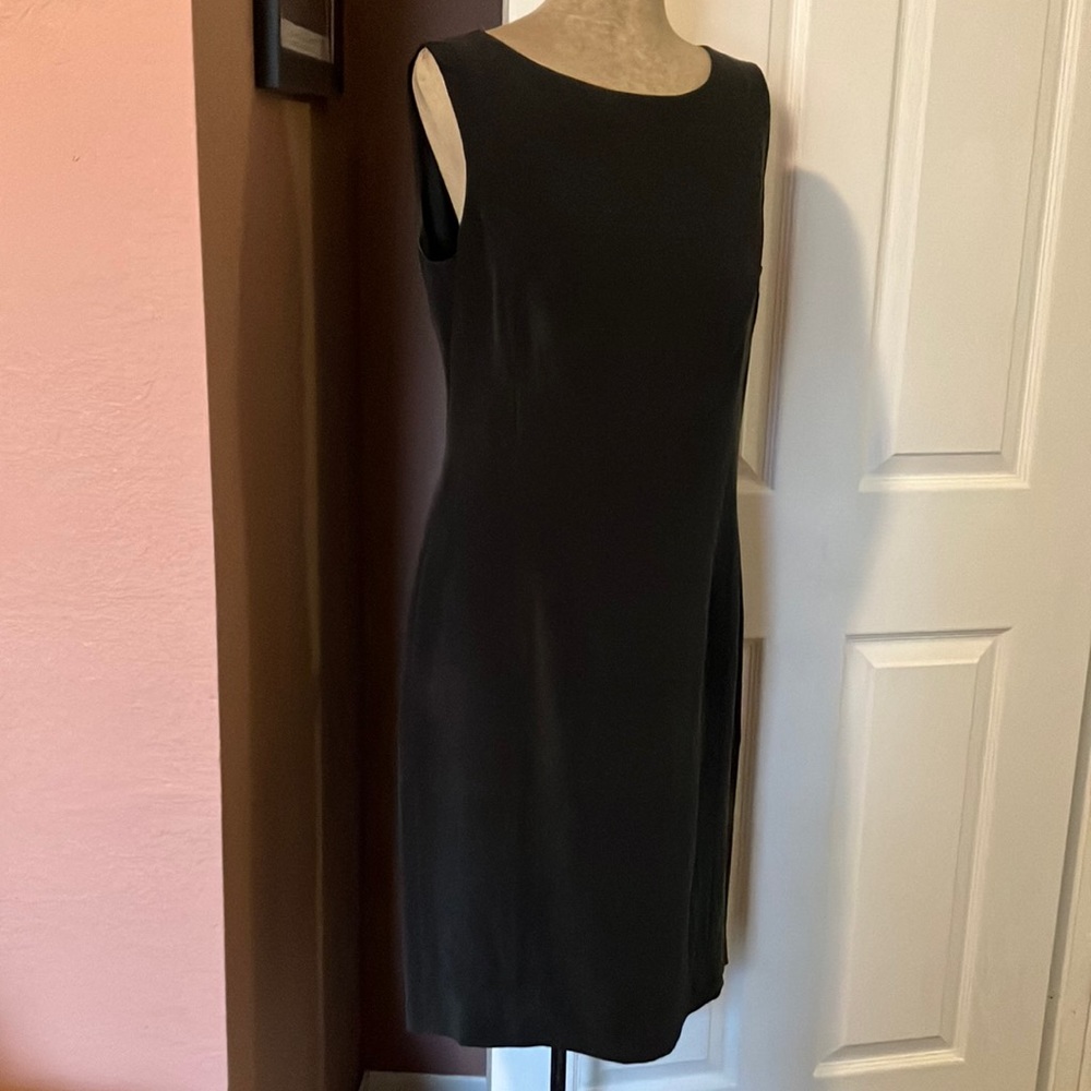 Slate gray Liz Claiborne dress size 10. Long back zip. Fully lined. Striking!
